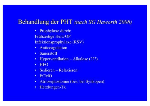 Pathophysiologie und Hämodynamik bei pulmonaler Hypertonie + ...