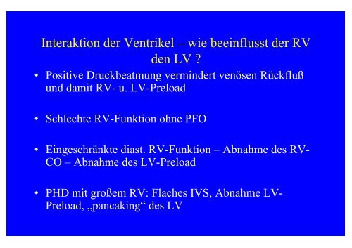 Pathophysiologie und Hämodynamik bei pulmonaler Hypertonie + ...