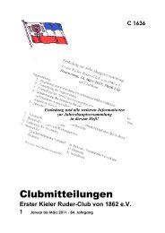 Ausgabe 1/2011 - ekrc.de | Erster Kieler Ruder-Club von 1862