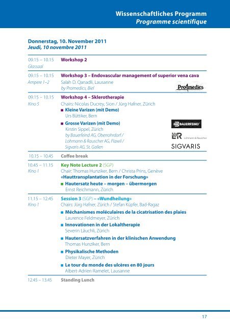 Hauptprogramm - congress-info.ch | Home