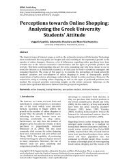 Perceptions towards Online Shopping: Analyzing ... - IBIMA Publishing