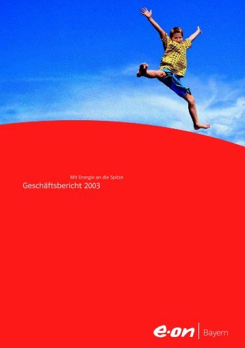 Geschäftsbericht 2003 (PDF) - E.ON Bayern