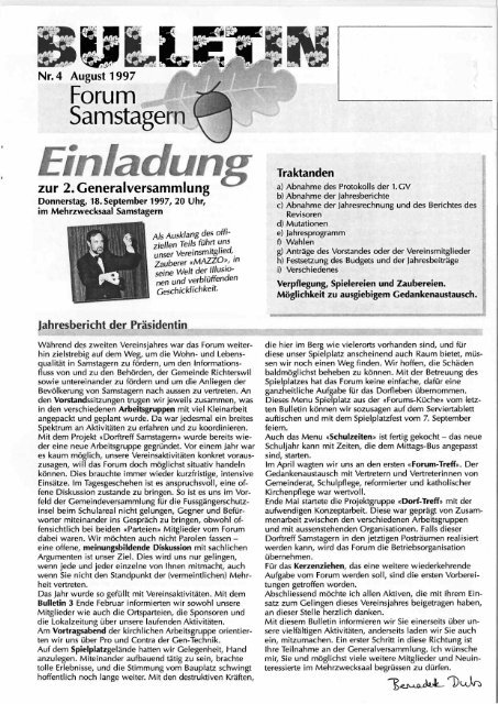 CPY Document Title - Forum Samstagern