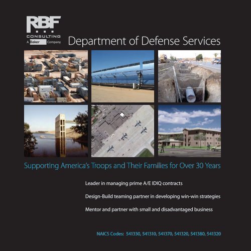 Department of Defense Services - RBF Consulting