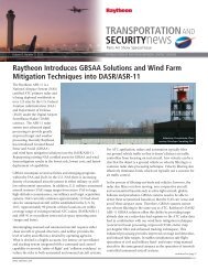 News Raytheon Introduces GBSAA Solutions And Wind Farm