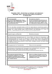 SGP SSP - Schweizerische Gesellschaft für Psychologie