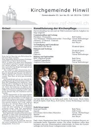 Gemeindeseite Nr. 7_2010 - Evangelisch-reformierten ...