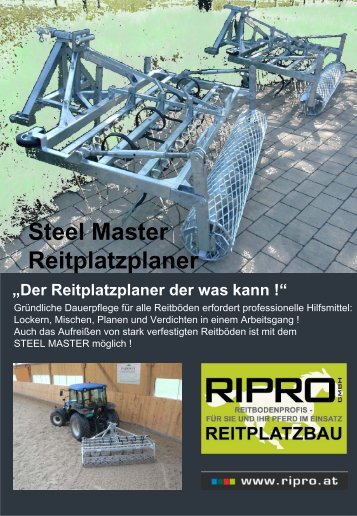 Steel Master „im Einsatz !“ - Ripro