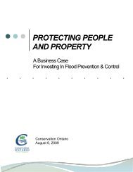 PROTECTING PEOPLE AND PROPERTY - Conservation Ontario