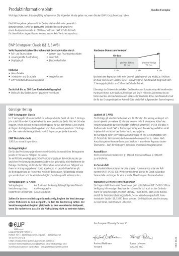 AVB Schutzpaket Classic - Mobilcom-Debitel