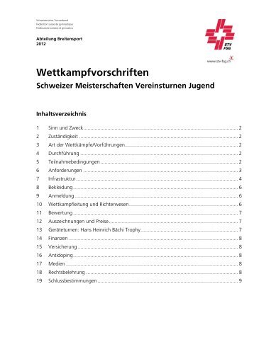 Wettkampfvorschriften - Schweizer Meisterschaften Vereinsturnen ...