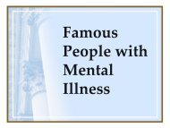 Famous People with Mental Illness Powerpoint - NAMI Virginia