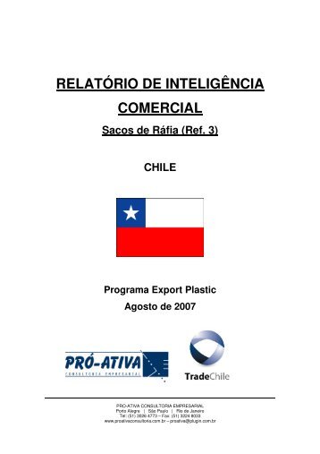 relatório de inteligência comercial - Programa Export Plastic
