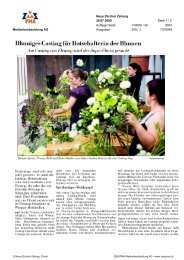 Blumiges Casting für Botschafterin der Blumen - Fleurop-Interflora