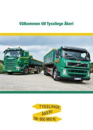 Välkommen till Tysslinge Åkeri