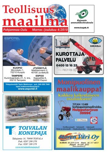 Pohjanmaa-Oulu Marras-/joulukuu 4/2010 - Yritysmaailma