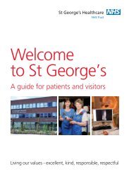 Welcome to St George's patient leaflet - St George's Healthcare NHS ...