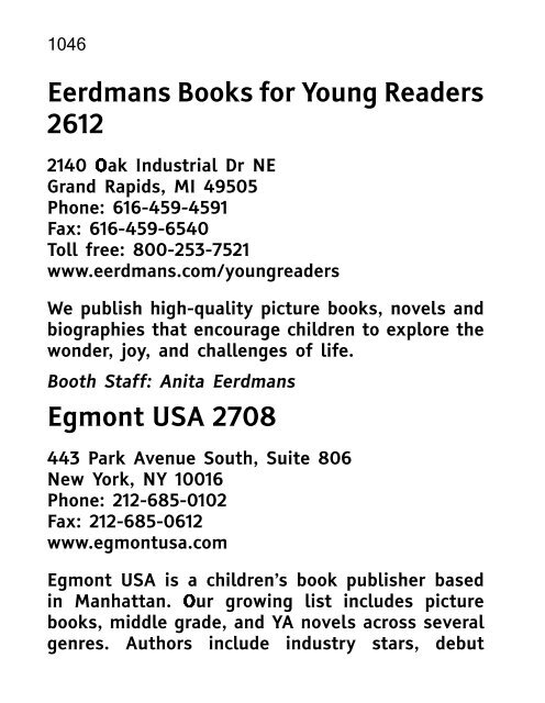 ALA 2010 Annual Conference Program and Exhibit Directory