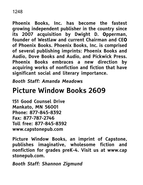 ALA 2010 Annual Conference Program and Exhibit Directory