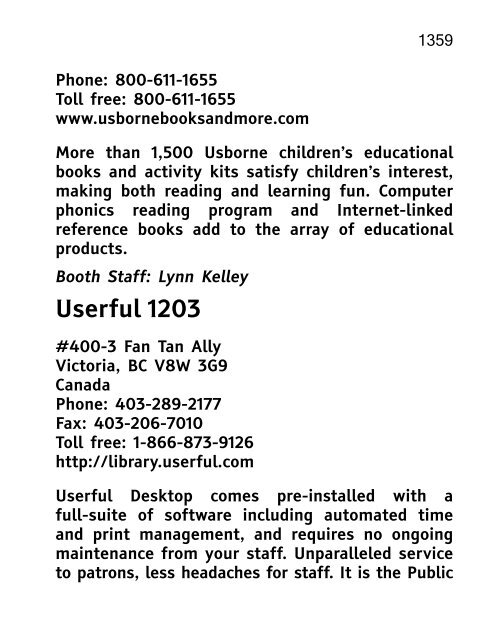 ALA 2010 Annual Conference Program and Exhibit Directory