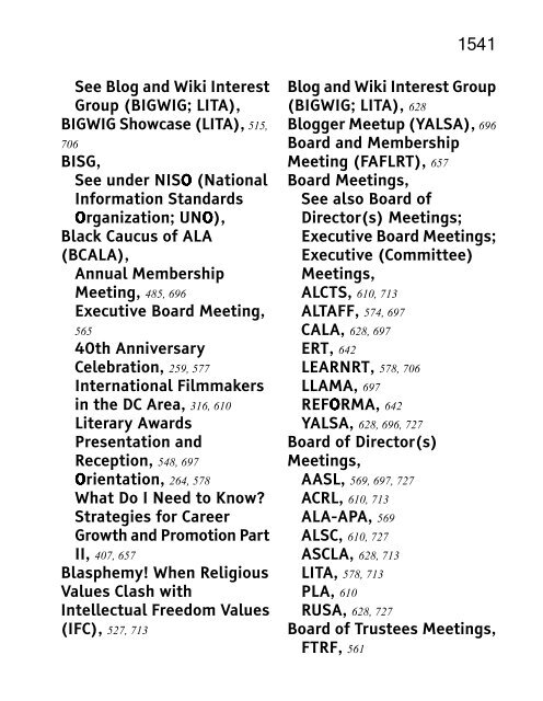 ALA 2010 Annual Conference Program and Exhibit Directory