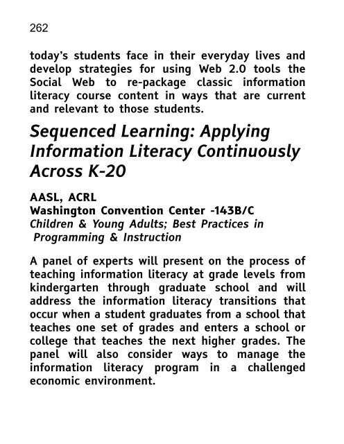 ALA 2010 Annual Conference Program and Exhibit Directory