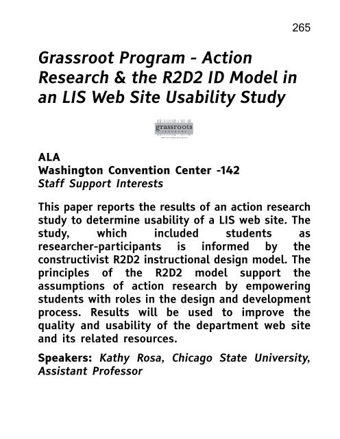 ALA 2010 Annual Conference Program and Exhibit Directory