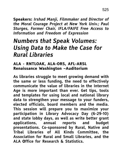 ALA 2010 Annual Conference Program and Exhibit Directory