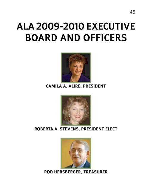 ALA 2010 Annual Conference Program and Exhibit Directory