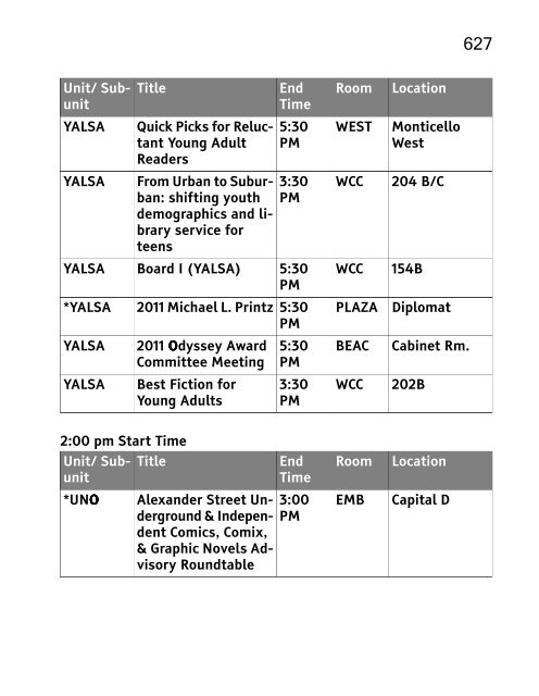 ALA 2010 Annual Conference Program and Exhibit Directory