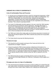 policies for confidentially and data protection - nftmo