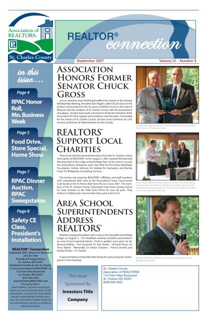 in thisissue.... - St. Charles County Association of REALTORS