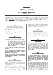 Hauptsatzung der Gemeinde Eicklingen - Samtgemeinde Flotwedel