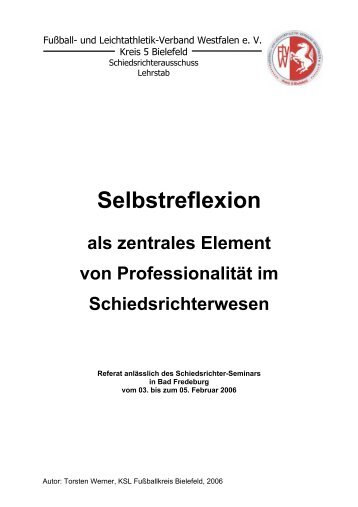 Selbstreflexion - FLVW-Kreis Bielefeld