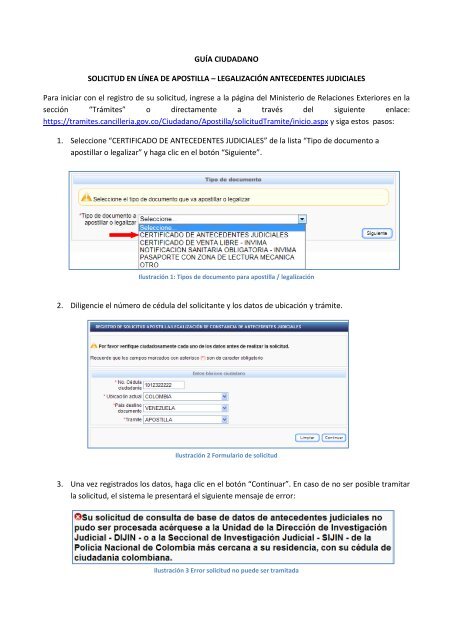 Gu%C3%ADa certificado de Antecedentes Judiciales