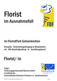 im Ausnahmefall - Fachverband Deutscher Floristen ...