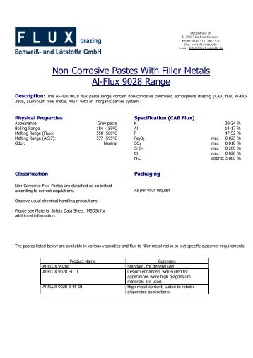 Al-Flux 9028 group.pdf - FLUX Aluminium bonding systems