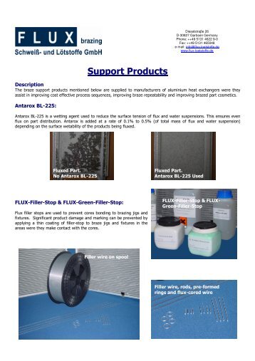 Supporting products.pdf - FLUX Aluminium bonding systems