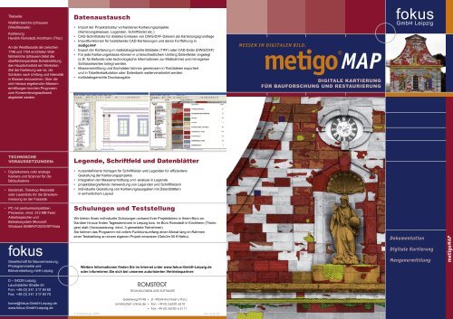 Prospekt metigo MAP (pdf; 2381 kb) - fokus GmbH Leipzig