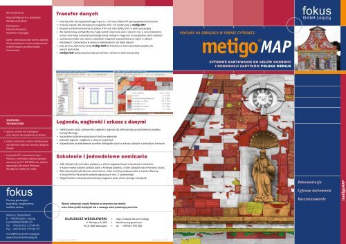 Broszura metigo MAP - fokus GmbH Leipzig