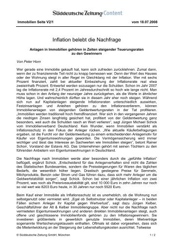 180708_SZ_Inflation belebt die Nachfrage - Fondshaus Hamburg