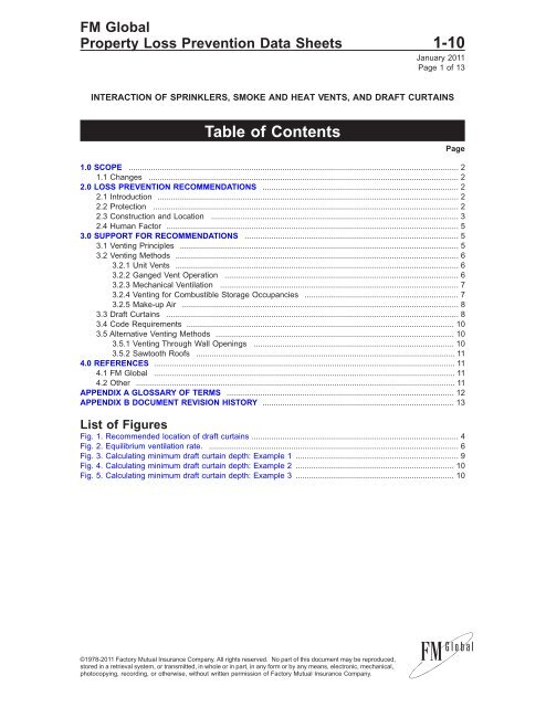 Ds 1 10 Interaction Of Sprinklers Smoke And Heat Fm Global