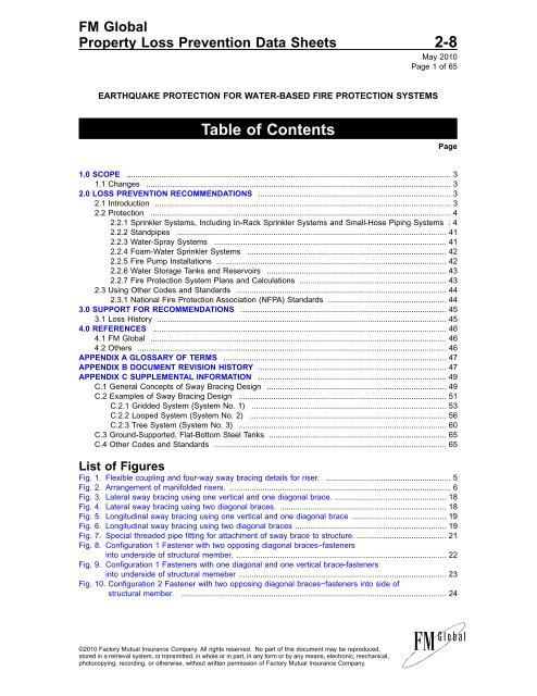 DS 2-8 Earthquake Protection for Water-Based Fire ... - FM Global