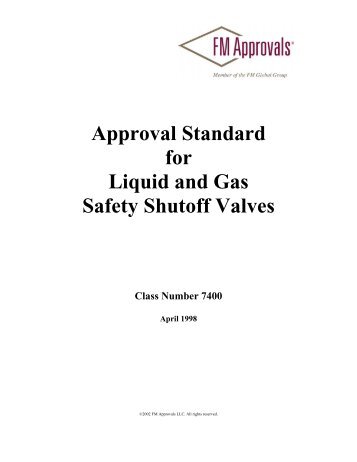 Approval Standard 7400 - FM Global