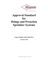Approval Standard for Deluge and Preaction Sprinkler ... - FM Global