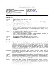 Curriculum Vitae - Ohio Agricultural Research and Development ...