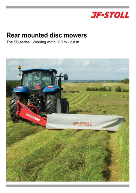 Rear mounted disc mowers - JF-Stoll