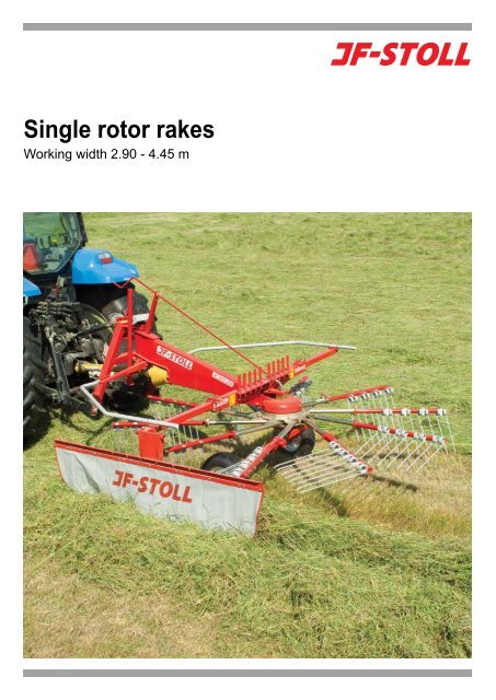 Single rotor rakes - JF-Stoll