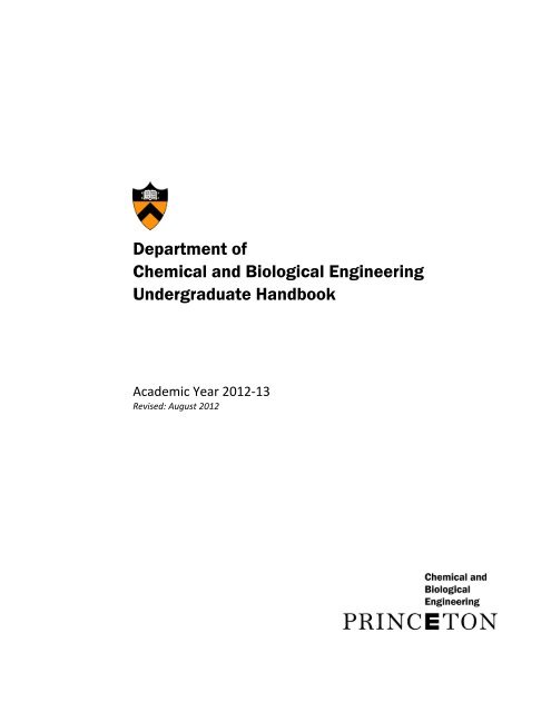Robert K. Prud'homme  Chemical and Biological Engineering