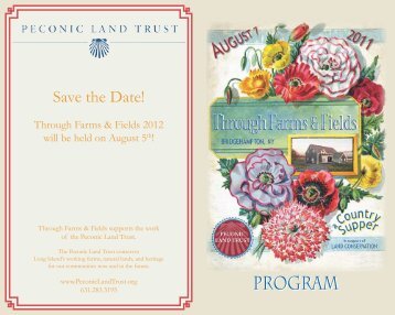 Program - Peconic Land Trust